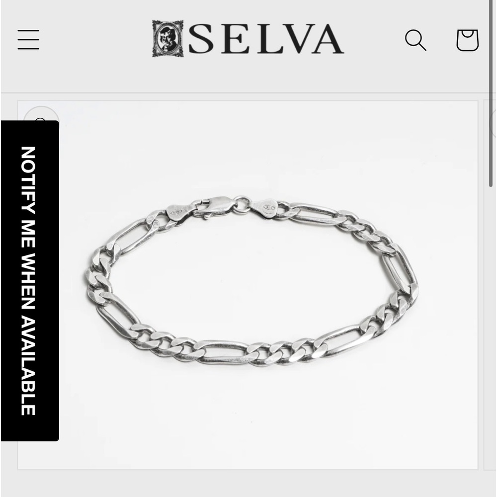 Silver Selva Figaro Bracelet